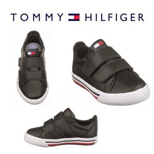 🆕 Tommy Hilfiger Toddler Heritage Alt Black and White Sneakers. Size 4.5 M
